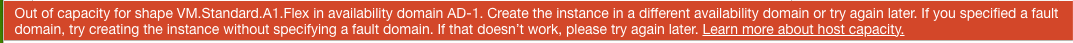 OCI Error